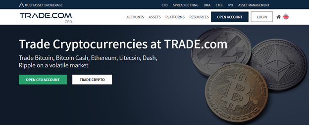 trade crypto CFDs with TRADE.com